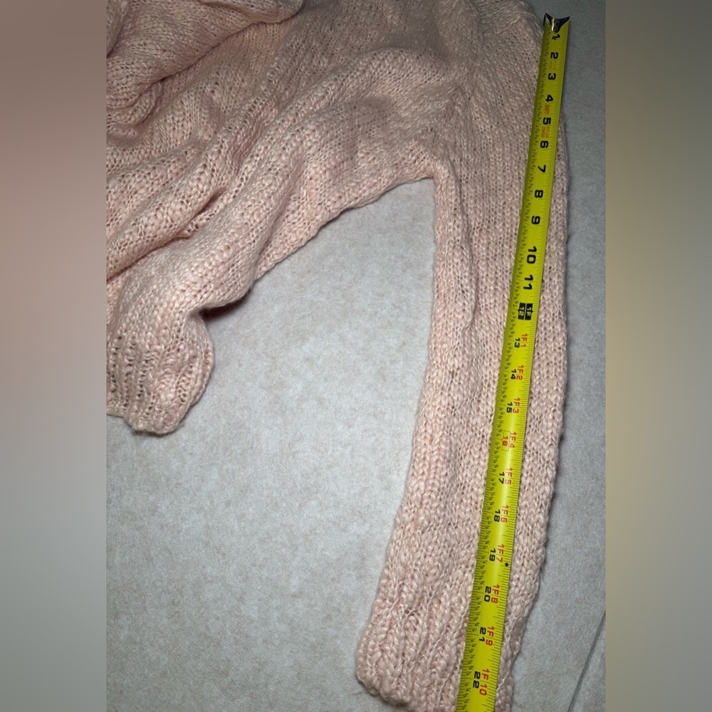 Philosophy Light Pink Knit V Neck Sweater, Women Size S - Picture 8 of 9